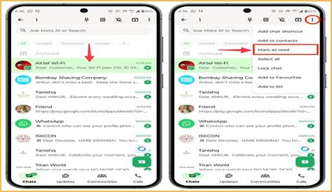 how to make a text message unread on android?